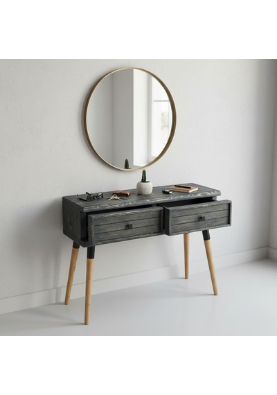 Mobenta Stria Entry: Modern Masif Dresuar 2 Çekmeceli Antre Konsolu - 120x31.5 An Antrasit Mobenta Stria Entry: Modern Masif Dresuar 2 Çekmeceli Antre Konsolu - 120x31.5 An Antrasit