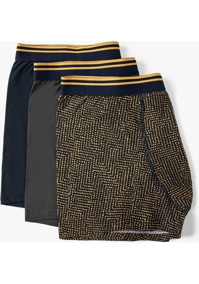 Koton 3'Lü Boxer Seti Geometrik Desenli Çok Renkli Siyah 4Slm90013Mk Koton 3'Lü Boxer Seti Geometrik Desenli Çok Renkli Siyah 4Slm90013Mk