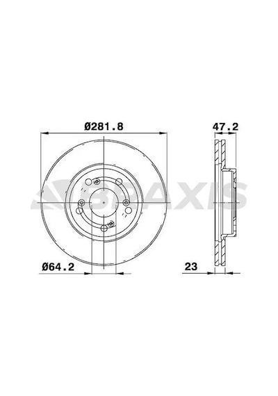 Honda Accord 7 Fren Diski On 2003-2008 Braxıs Ae0148 2adettir