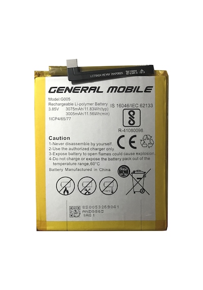 General Mobile Gm 8 Batarya Pil 3075 Mah