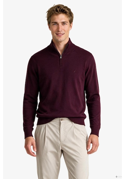 Nautica Erkek Kırmızı Regular Fit Triko-24206