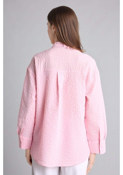 Defacto Regular Fıt Çizgili Krinkıl Kumaş Uzun Kollu Açık Pembe Tunik H8818ax26hspn648 Pembe-pn648 Defacto Regular Fıt Çizgili Krinkıl Kumaş Uzun Kollu Açık Pembe Tunik H8818ax26hspn648 Pembe-pn648