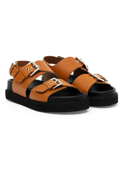 U.S. Polo Assn. Kadın Taba Sandalet 50287522-VR099