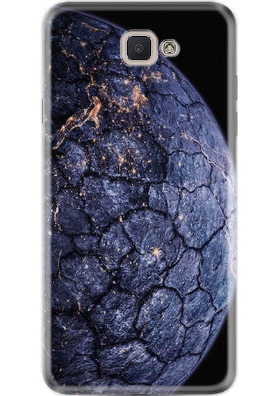 Samsung Uyumlu Galaxy C7 Kılıf Silikon Desenli Neptune 1812