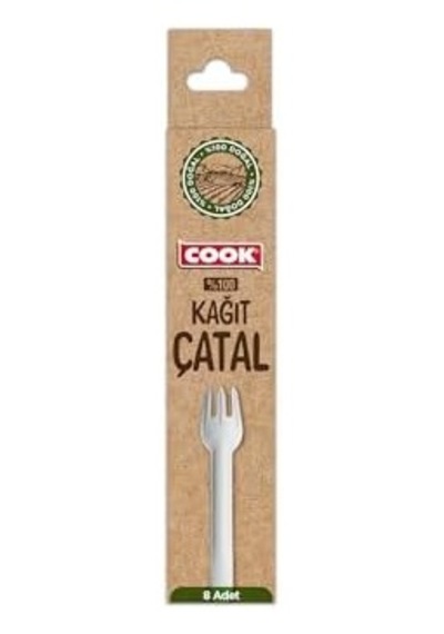 Kağıt Çatal, 8 Adet, Tek Kullanımlık Diğer