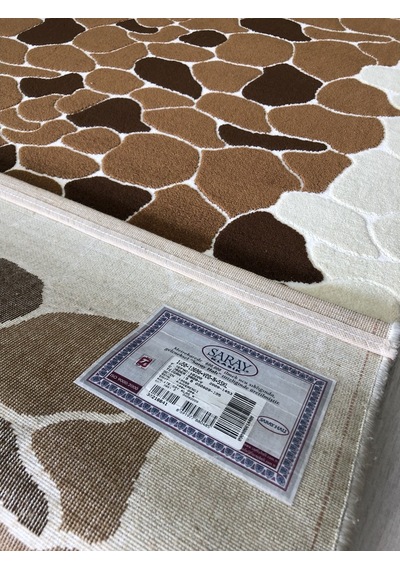 Saray Halı Klasik 10698 V 100X200 Kahve Krem 2 Metre Yolluk !