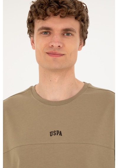 U.S. Polo Assn. Erkek Comfort Fit Bisiklet Yaka Haki Tişört 50287083-VR027 U.S. Polo Assn. Erkek Comfort Fit Bisiklet Yaka Haki Tişört 50287083-VR027