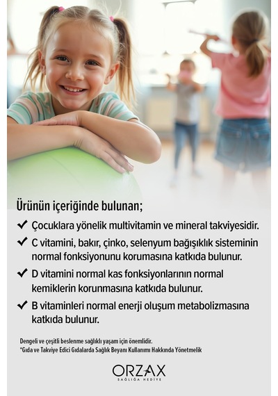 Vm Vitamin Mineral 150ml Portakallı Şurup