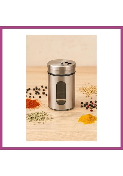 Gees Global Cam Metal Kapaklı Tuzluk 100 Ml Gbzs
