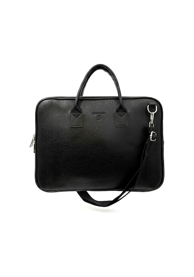 Ss 1446 Unisex 15.6 İnç Uyumlu Suni Deri Darbe Korumalı Laptop Ve Evrak Çantası Siyah