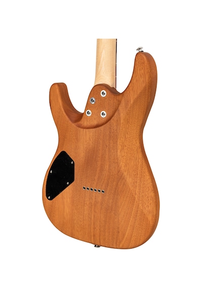 Valler Fts2700 Mat Koyu Kahve Okoume Ağacı Hh Perdesiz Elektro Gitar
