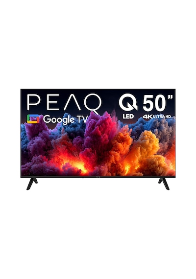 PEAQ 50Q80 50" 126 Ekran Dahili Uydu Alıcı Google 4K Ulra HD QLED TV