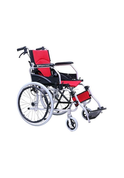 Wipperman Medikaltec W 203 Katlanabilir Tekerlekli Sandalye - Kırmızı