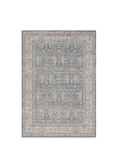 Seyran Halı Peru 10207 Mavi Polyester Makine Halısı