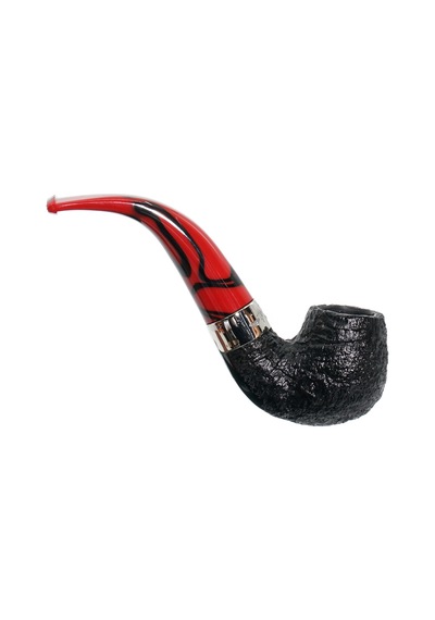 Peterson Dracula Sandblasted 230 9mm. Filtreli Akrilik Saplı Pipo 206005