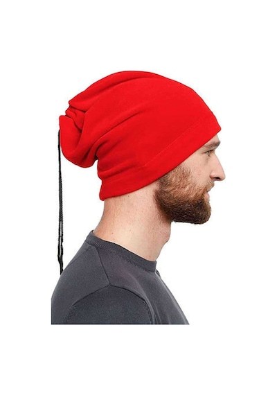 Royaleks Polar Unisex İpli Bere Ve Boyunluk Kırmızı Diğer