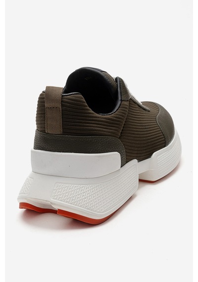 Marcomen Erkek Yüksek Taban Bağcıklı Deri Comfort Sneaker Mc 20276 Haki