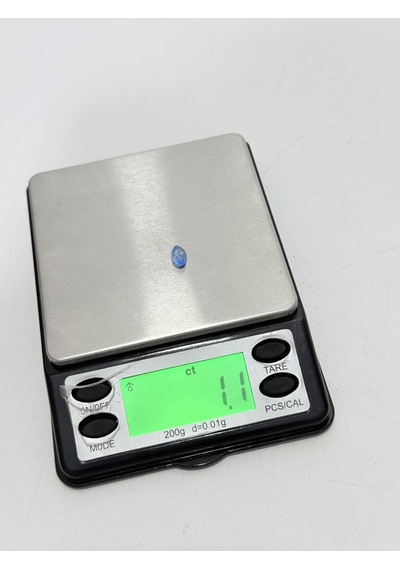 Faset Kesim Doğal Mavi Safir Taşı 1,1 Karat S055