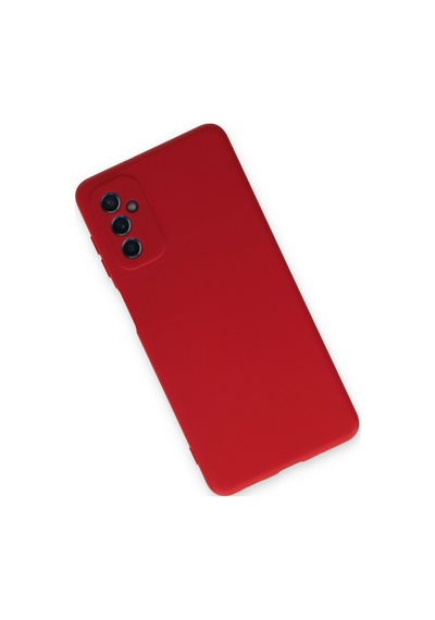 Samsung Galaxy Uyumlu   M52 5g Kılıf Nano İçi Kadife Silikon - Kırmızı