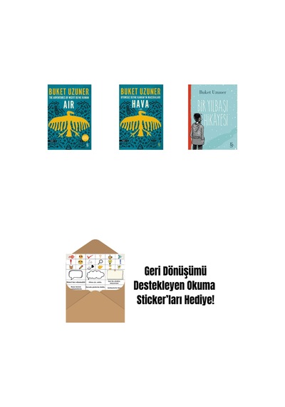 Air - The Adventures Of Misfit Defne Kaman + Uyumsuz Defne Kaman'ın Maceraları - Hava + Bir Yılbaşı Hikâyesi + Okuma Sticker'ları