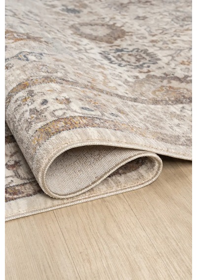 Seyran Halı Asır 0256 Krem Polyester Makine Halısı