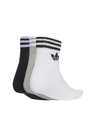 Adidas 3s Ankle Unısex Spor Çorap - Jv7437 SİYAH-GRİ-BEYAZ