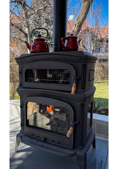 Fs-034 Altara Premium Lüx 3 Camlı Kuzineli Soba