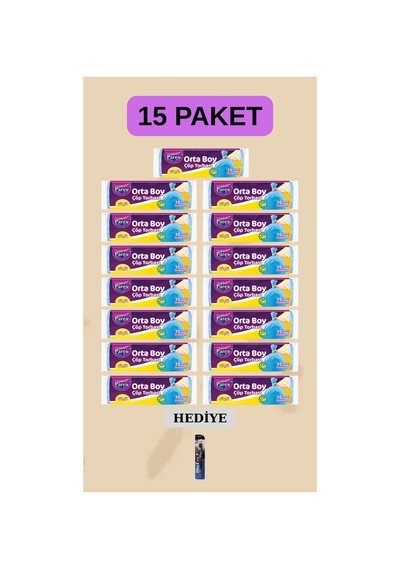 Çöp Torbası Orta Boy 55x60 Prx001