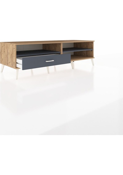 Kronos Tv Ünitesi 2 Raflı Tek Çekmeceli 176x59x51 Çam-antrasit/antrasit Antrasıt/antrasıt Kronos Tv Ünitesi 2 Raflı Tek Çekmeceli 176x59x51 Çam-antrasit/antrasit Antrasıt/antrasıt