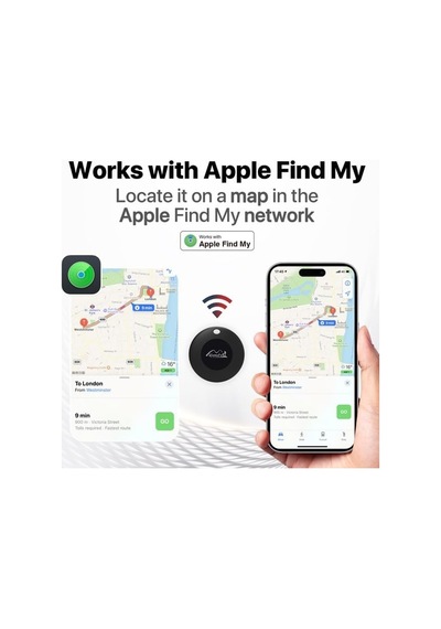 Tr Lifetag Apple İle Uyumlu Mfı Lisanslı Smart Tag Akıllı  4'lü Paket- Siyah