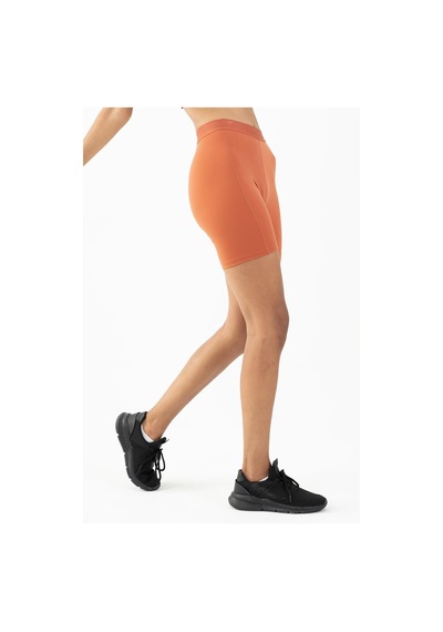 Maraton Active Slimfit Kadın Şort Fitness Kiremit Şort 22283-kiremit Kiremit