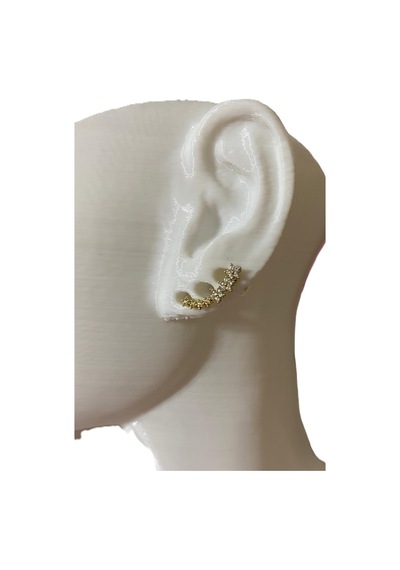 7 Çiçek Taşlı Gold Tragus Helix Pearsing Kıkırdak Küpe Çelik Renkli