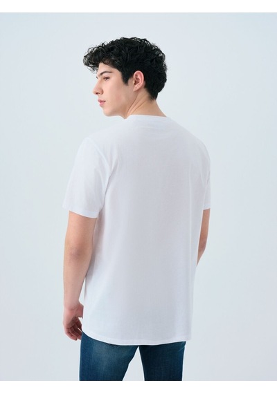 LOFT Regular Fit Erkek Tshirt K.kol Lf2038682 Q1.v1 Beyaz