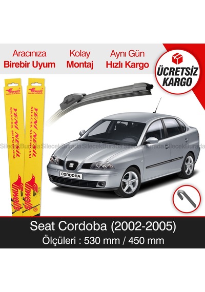 Seat Cordoba Silecek Takımı 2002-2005 İnwells Muz