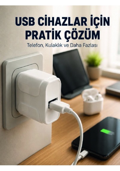 12w Usb Şarj Adaptörü 5v 2.4a Hızlı Ve Güvenli Şarj Başlığı 46092068