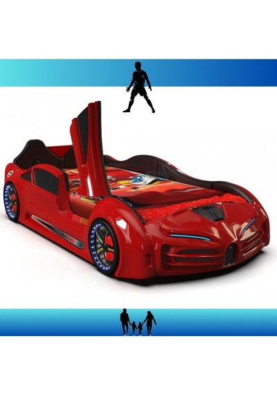 Bugatti Kapılı Arabalı Karyola Kırmızı Diğer Bugatti Kapılı Arabalı Karyola Kırmızı Diğer