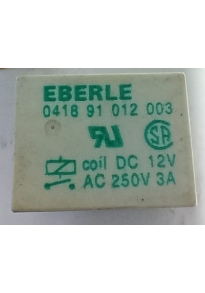 12V Tek Kontak Röle Eberle 0418 91 012 003