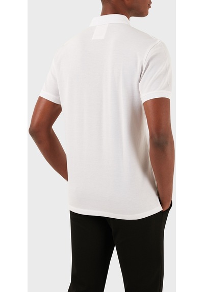 Emporio Armani Erkek Polo Yaka T Shirt 8n1fq2 1jtkz 0100 Beyaz