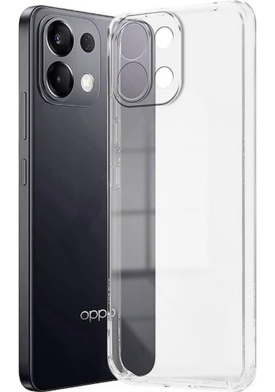 Oppo A6 Pro Uyumlu Silikon Kılıf - Darbe Emici Kamera Korumalı Esnek Kapak - Şeffaf Şeffaf