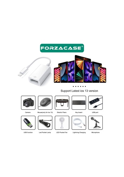 Apple Uyumlu iPhone iPad  Lightning To Usb Tak Çalıştır Kamera Adaptörü - Fc490
