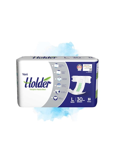 Holder Yetişkin Hasta Bezi Büyük Boy L 2 x 30'lu