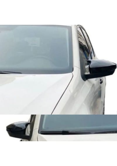 Volkswagen Vw Polo Fl Mk6,5 2025 2026 Uyumlu Yarasa Batman Ayna Kapağı Seti Parlak Siyah