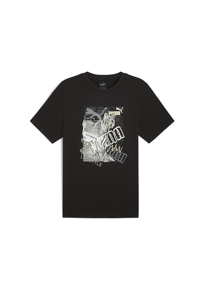 Puma Erkek Spor Tişört Graphics Photoprint Tee 68321301-Siyah