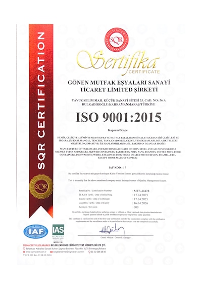 Gönen Çelik Paslanmaz Çelik Şiş 6 Adet 2 Cm Eni Yassı 60 Cm Boyu Ahşap Saplı Saklama Kılıfl Çantalı