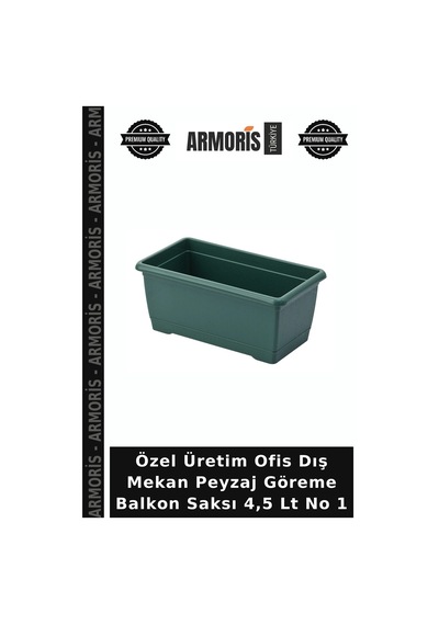 Özel Üretim Ofis Dış Mekan Peyzaj Göreme Balkon Saksı 4,5 Lt No 1