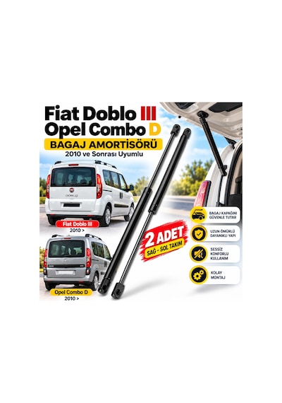 Fiat Doblo Iıı 2010 Sonrası Opel Combo D Uyumlu Bagaj Kapağı Amortisörü Sağ Sol Takım 2 Adet