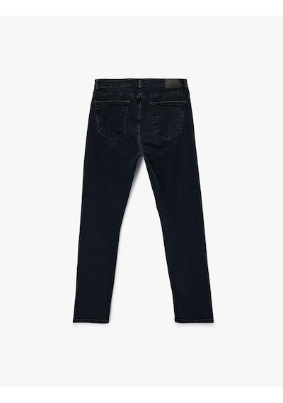 Koton Cepli Straight Fit Düz Paça Jean Pantolon - Straight Fit Mark Jeans Koyu İndigo 7wam40029nd Koton Cepli Straight Fit Düz Paça Jean Pantolon - Straight Fit Mark Jeans Koyu İndigo 7wam40029nd