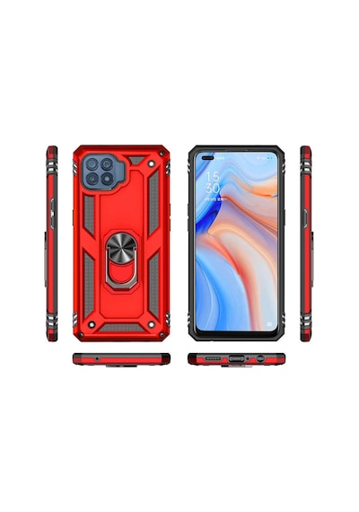 Oppo Reno 4 Lite Kilif Yüzüklü Zirh Tank Vega 482507152