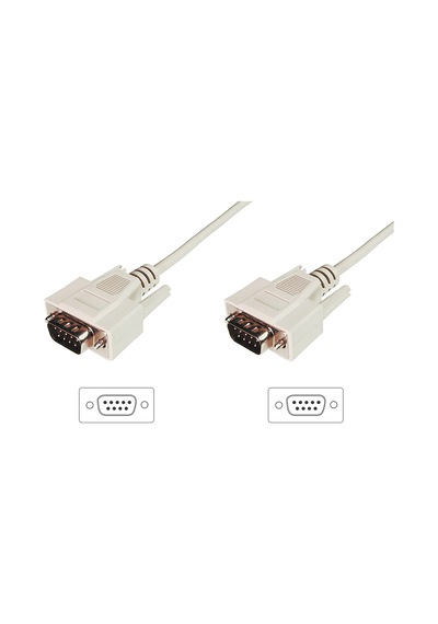 Beek Bc-ser-db9-mm-05 5 Mt Db9 To Db9 Erkek-erkek Seri Rs232 Uzatma Kablosu