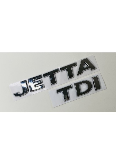 Volkswagen Jetta 2010 - 2014 Tdi Arka Bagaj Yazısı Krom Set